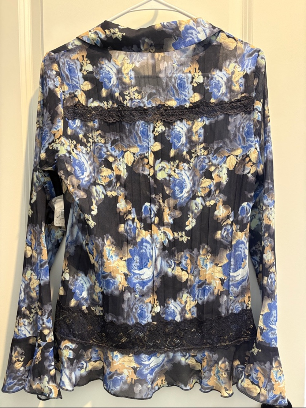 NWT Free People Floral Ruffle Blouse - Picture 9 of 11